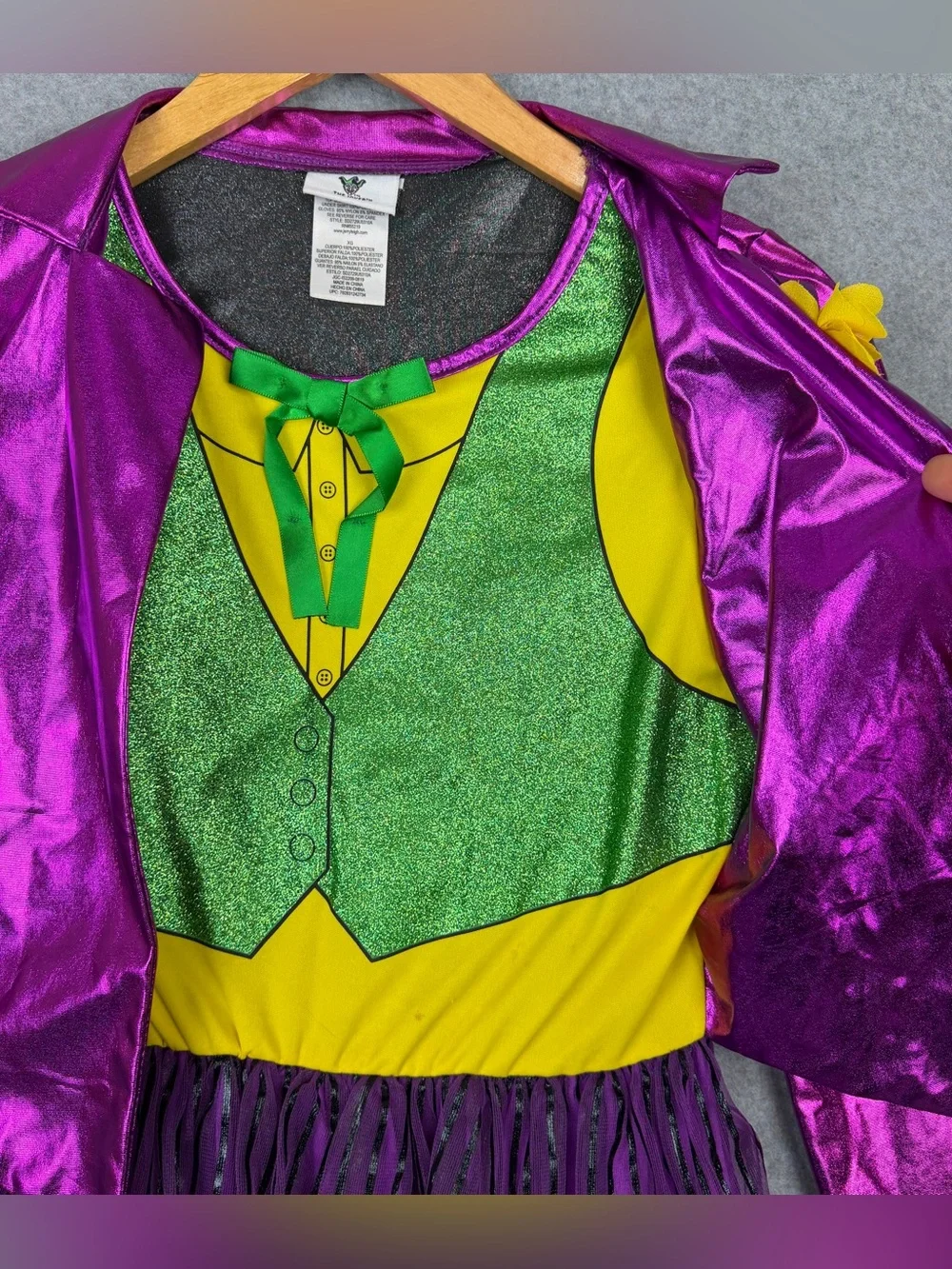 DC Comics The Joker Girls Costume Dress Girls XL Halloween